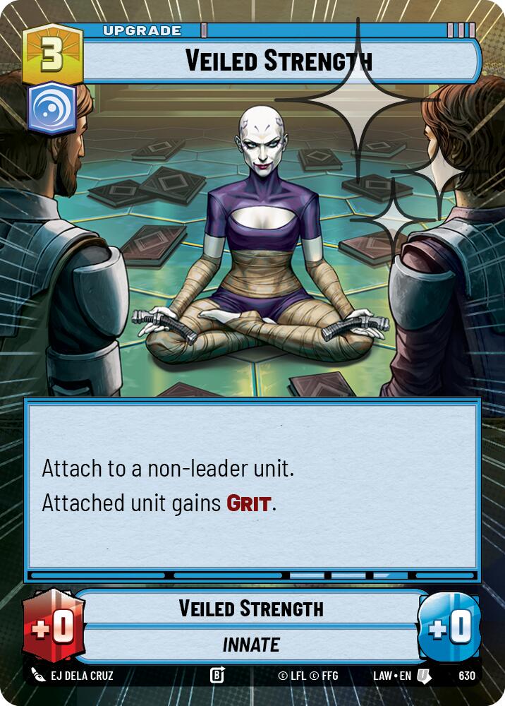 Veiled Strength (630) (Hyperspace Foil) (630) [A Lawless Time]