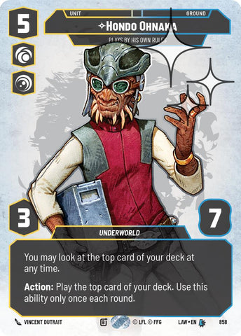 Hondo Ohnaka - Plays By His Own Rules (Prestige Foil) (858) (858) [A Lawless Time]