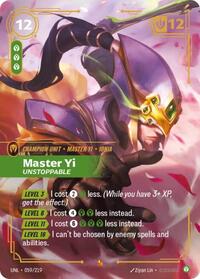 Unleashed : Master Yi - Unstoppable - 059/219 - Foil - Epic - Champion Unit