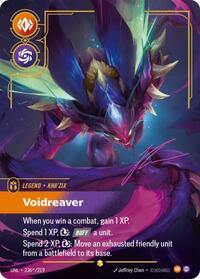 Unleashed : Kha'Zix - Voidreaver (Signature) - 236*/219 - Foil - Showcase - Legend