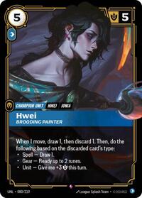 Unleashed : Hwei - Brooding Painter - 080/219 - Foil - Rare - Champion Unit