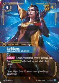 Unleashed : LeBlanc - Everywhere At Once - 090/219 - Foil - Epic - Champion Unit