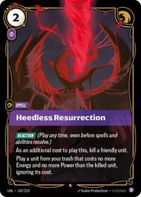 Unleashed : Heedless Resurrection - 142/219 - Foil - Rare - Spell