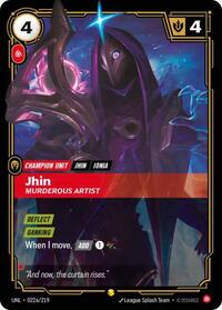 Unleashed : Jhin - Murderous Artist (Alternate Art) - 022a/219 - Foil - Showcase - Champion Unit