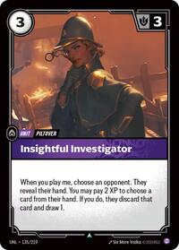 Unleashed : Insightful Investigator - 135/219 - Foil - Uncommon - Unit