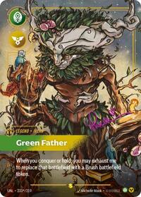 Unleashed : Ivern - Green Father (Signature) - 233*/219 - Foil - Showcase - Legend