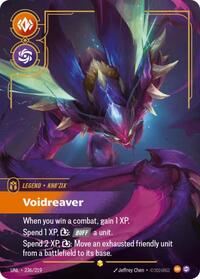 Unleashed : Kha'Zix - Voidreaver (Overnumbered) - 236/219 - Foil - Showcase - Legend