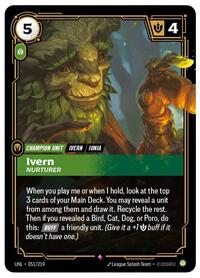 Unleashed : Ivern - Nurturer - 051/219 - Foil - Rare - Champion Unit