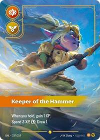 Unleashed : Poppy - Keeper of the Hammer (Overnumbered) - 237/219 - Foil - Showcase - Legend