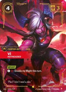 Unleashed : Vi - Hotheaded (Alternate Art) - 030a/219 - Foil - Showcase - Champion Unit