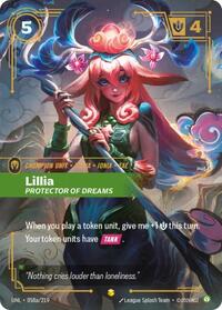Unleashed : Lillia - Protector of Dreams (Alternate Art) - 058a/219 - Foil - Showcase - Champion Unit