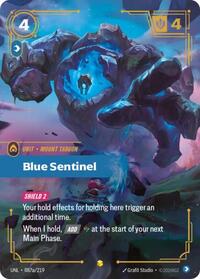 Unleashed : Blue Sentinel (Alternate Art) - 087a/219 - Foil - Showcase - Unit