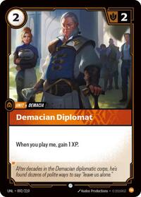 Unleashed : Demacian Diplomat - 092/219 - Foil - Common - Unit