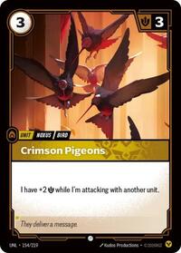 Unleashed : Crimson Pigeons - 154/219 - Foil - Common - Unit