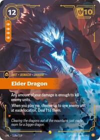 Unleashed : Elder Dragon (Alternate Art) - 118a/219 - Foil - Showcase - Unit
