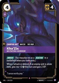 Unleashed : Kha'Zix - Mutating Horror - 143/219 - Foil - Rare - Unit