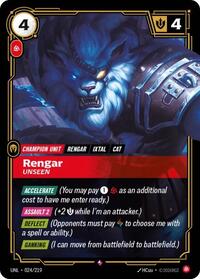 Unleashed : Rengar - Unseen - 024/219 - Foil - Rare - Champion Unit