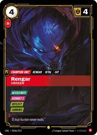 Unleashed : Rengar - Unseen (Alternate Art) - 024a/219 - Foil - Showcase - Champion Unit