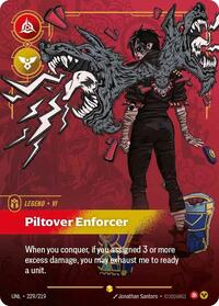 Unleashed : Vi - Piltover Enforcer (Overnumbered) - 229/219 - Foil - Showcase - Legend