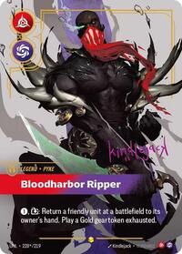 Unleashed : Pyke - Bloodharbor Ripper (Signature) - 228*/219 - Foil - Showcase - Legend