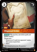 Unleashed : Disposal Order - 103/219 - Foil - Uncommon - Spell