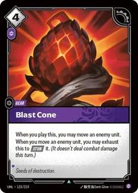 Unleashed : Blast Cone - 133/219 - Normal - Uncommon - Gear