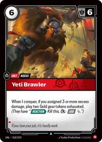 Unleashed : Yeti Brawler - 018/219 - Foil - Uncommon - Unit