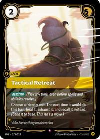 Unleashed : Tactical Retreat - 175/219 - Foil - Rare - Spell