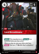 Unleashed : Lord Broadmane - 012/219 - Normal - Uncommon - Unit