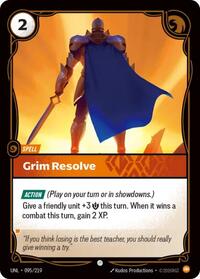 Unleashed : Grim Resolve - 095/219 - Foil - Common - Spell