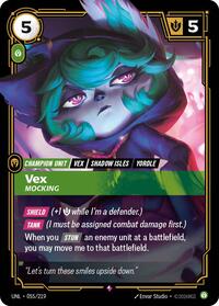 Unleashed : Vex - Mocking - 055/219 - Foil - Rare - Champion Unit
