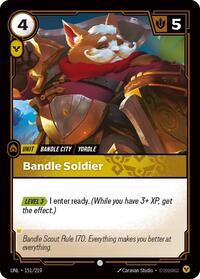 Unleashed : Bandle Soldier - 151/219 - Foil - Common - Unit