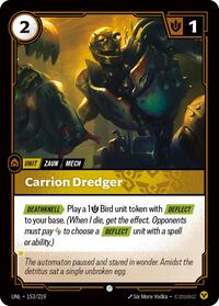 Unleashed : Carrion Dredger - 153/219 - Foil - Common - Unit