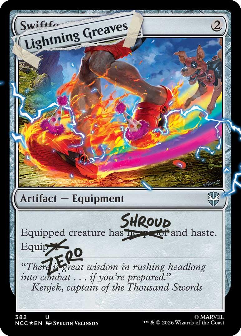 Lightning Greaves (382) (Pool Party Foil) [Secret Lair Drop Series]