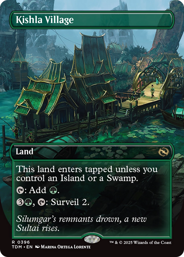 Kishla Village (Borderless) (TDM-396) [Tarkir: Dragonstorm]