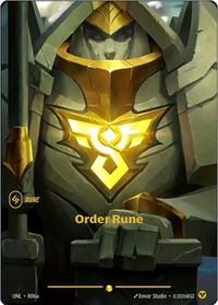 Unleashed : Order Rune (R06a) - R06a - Foil - Showcase - Rune