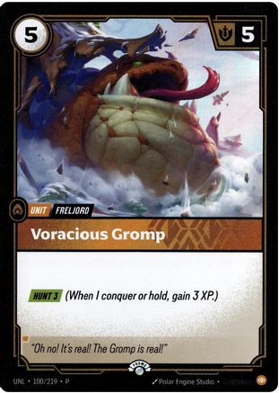 Voracious Gromp (100/219) - Riftbound Organized Play Promotional Cards Foil