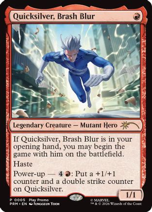 Quicksilver, Brash Blur (SSP-004) [Standard Showdown Promos]