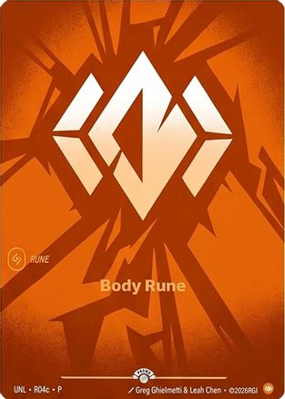 Body Rune (R04c) (R04c) - Riftbound Organized Play Promotional Cards