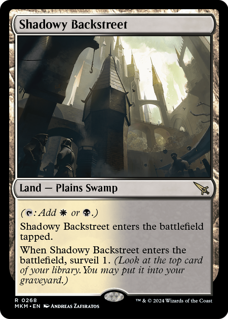 Shadowy Backstreet (MKM-268) [Murders at Karlov Manor] Foil