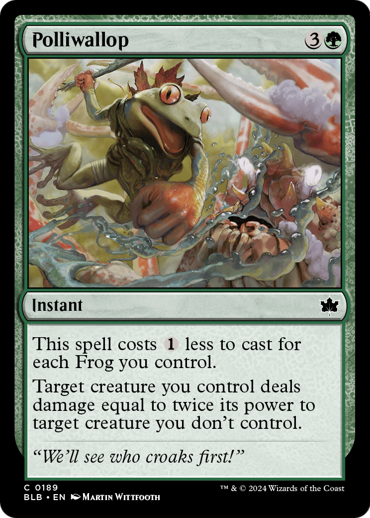 Polliwallop (BLB-189) [Bloomburrow] Foil
