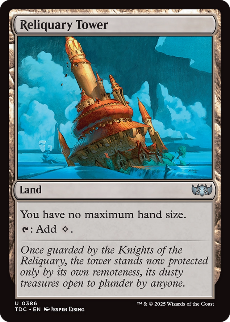 Reliquary Tower (TDC-386) [Commander: Tarkir: Dragonstorm]