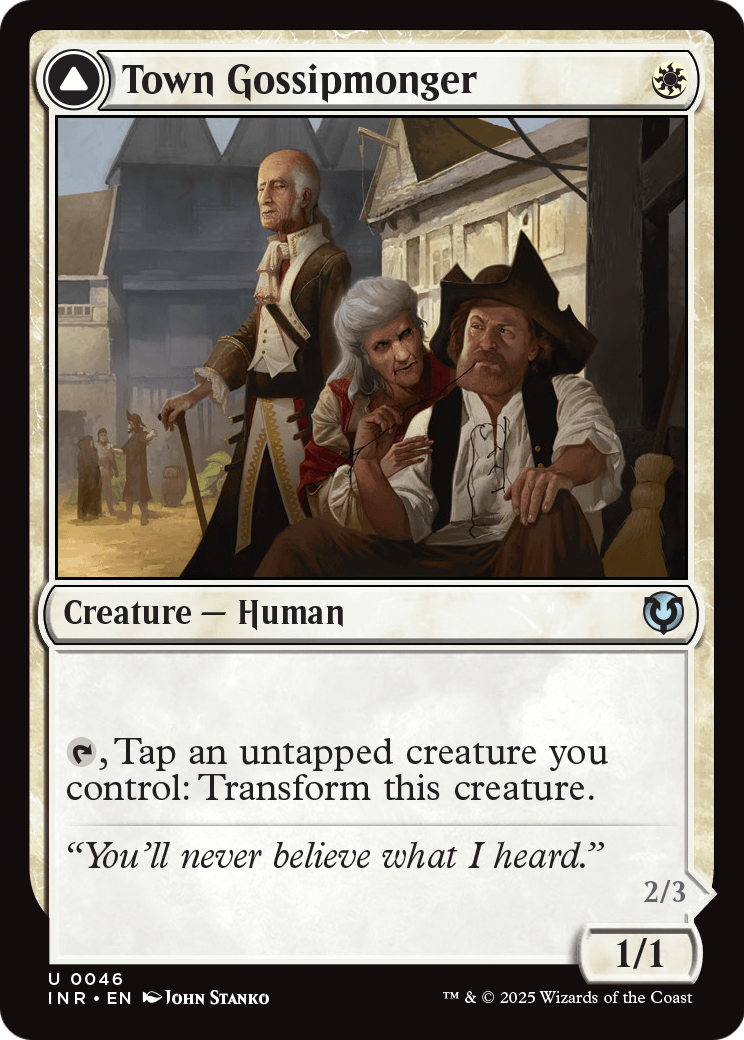 Town Gossipmonger (INR-046) [Innistrad Remastered] Foil