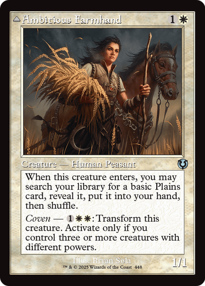 Ambitious Farmhand (Retro Frame) (INR-448) [Innistrad Remastered] Foil
