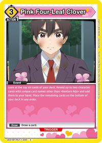 Pink Four-Leaf Clover - UE21BT/RLY-1-040 - Normal - Common