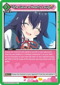 "She Gave a Hearty Laugh." - UE21BT/RLY-1-081 - Normal - Uncommon