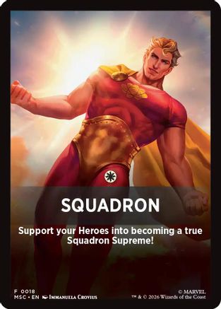 Squandron Theme Card (MSC-018) [Commander: Marvel Super Heroes]