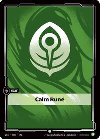 Vendetta : Calm Rune - R02 - Normal - Common - Rune Foil
