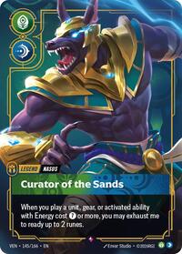 Vendetta : Nasus - Curator of the Sands - 145/166 - Foil - Rare - Legend