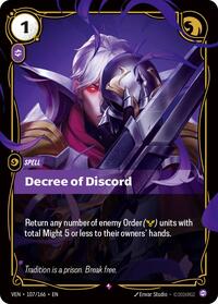 Vendetta : Decree of Discord - 107/166 - Foil - Rare - Spell